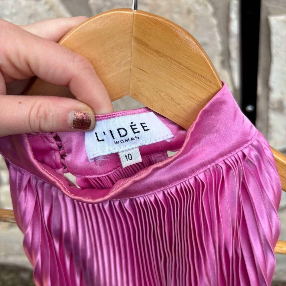 L'IDÉE WOMAN pink dress size 10 - Picture 5 of 6